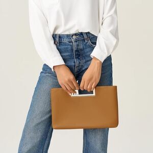 Leather Clutch Purse Evening Handbag